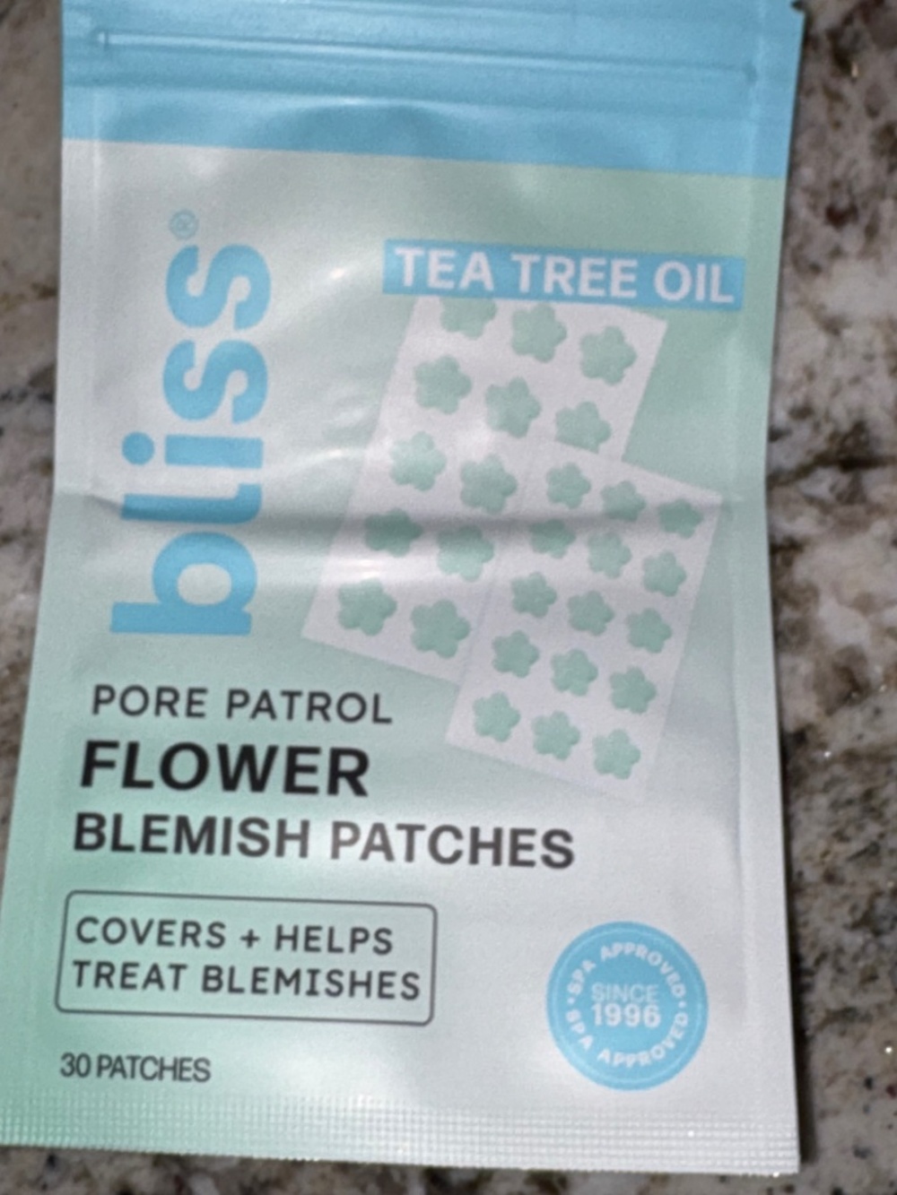 Bliss Pore Patrol Flower Blemish/Acne Face Patches Tea Tree Oil 30 Count SEALED